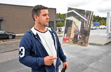 Poliisit tutkivat Kenneth Väyrysen varaston.