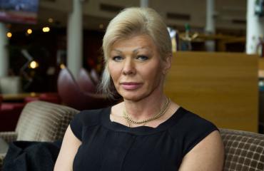 Tiina Jylhällä on musta silmä.