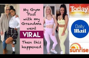 Mitä fitness-hottiksia! Isoäiti ja lapsenlapsi tekevät treenivideoita yhdessä: "Motivoimme toisiamme!"